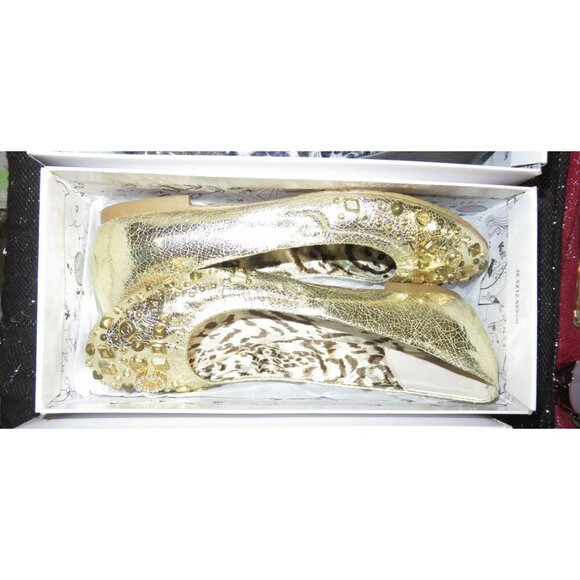 Kathy Van Zeeland Ray Me Ballerina Flats Charm Detail studded ballet flats 7.5 - Picture 3 of 5